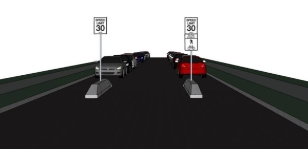 Как вам идея? В Канаде придумали «медленные улицы» и бетонные ограничители, на которых уже повисают автомобили